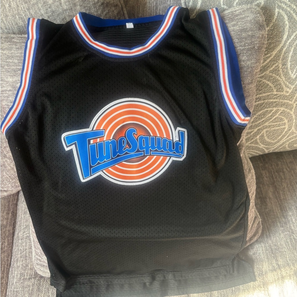 Blue and Black Sports Jersey